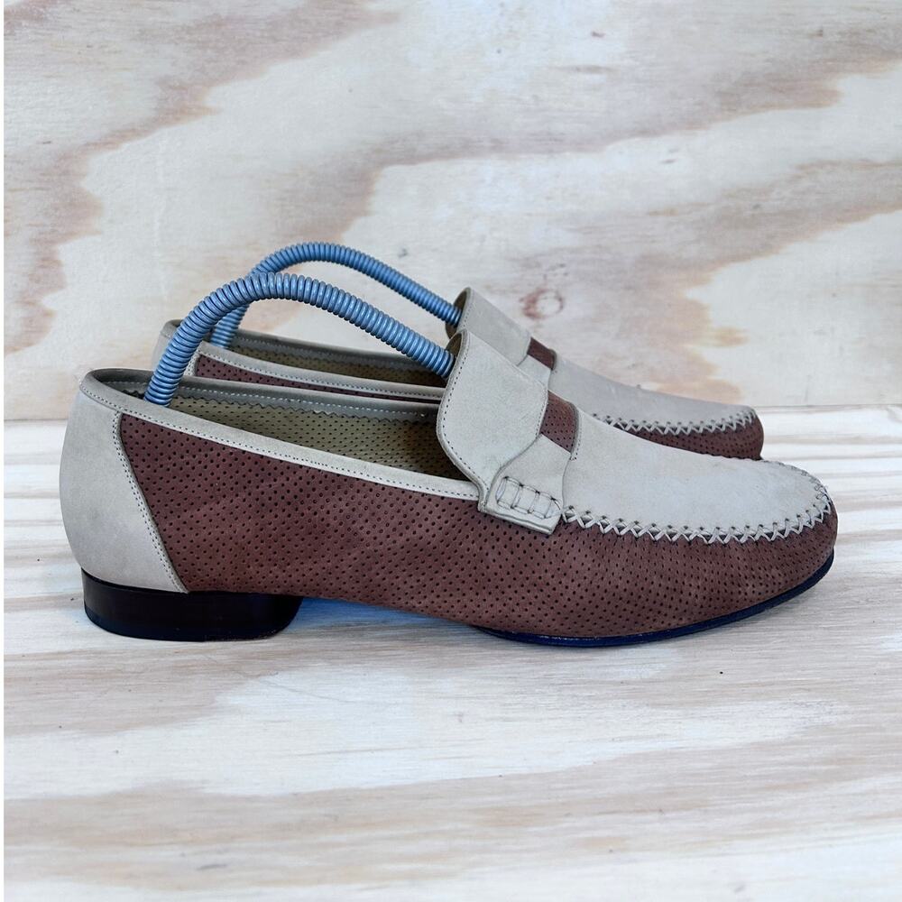 Magnanni - Silas Sasso - Loafers Moccasin - Tan/Brown - Men's - 8.5 - 9904